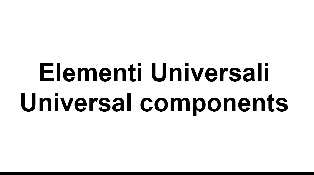 *Elementi Universali